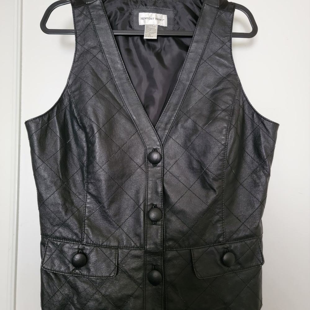 Newport News Leather Vest